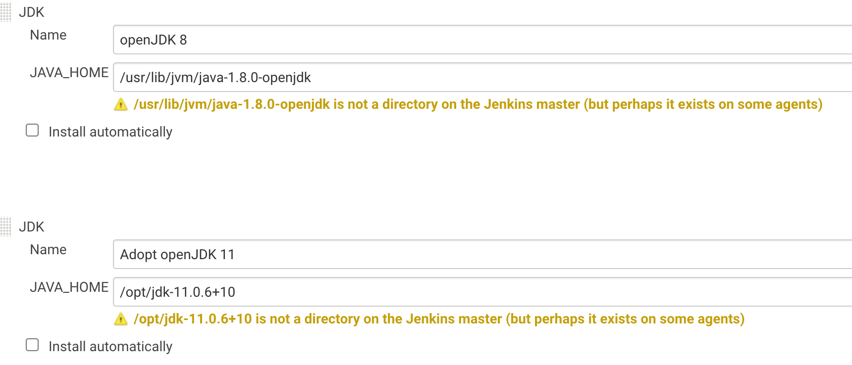 !JDK configuration